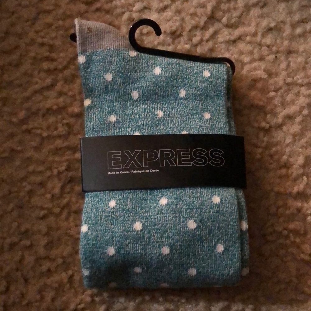 Express Sock (Blue with Polkadot)